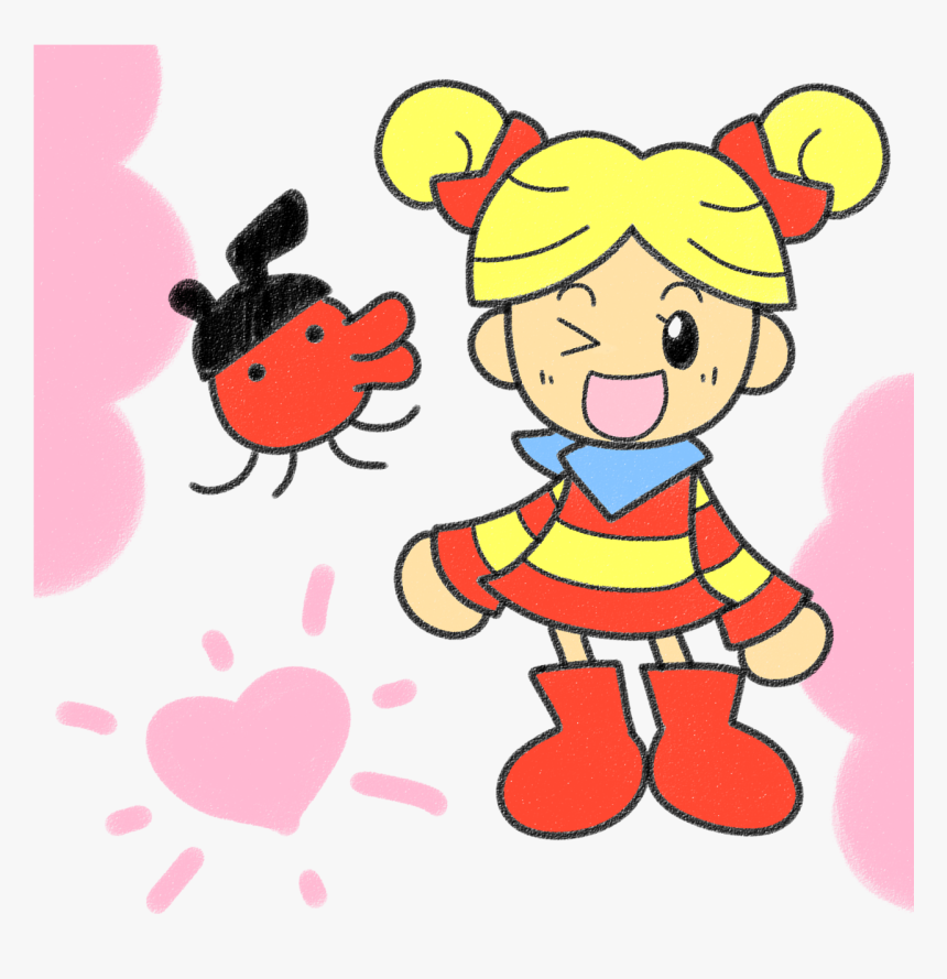The Girl From The Gameboy Tamagotchi Games Clipart - Cartoon, HD Png Download