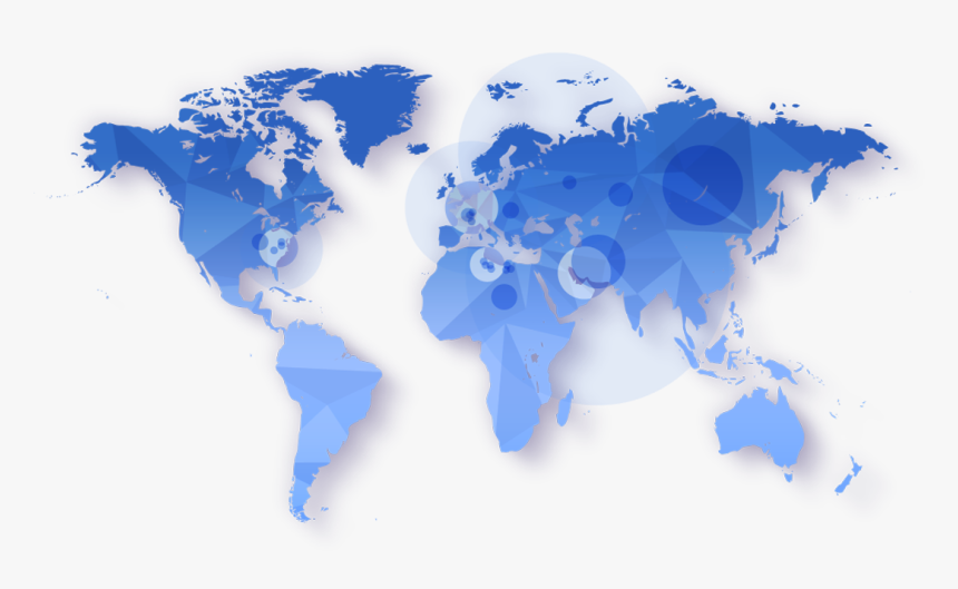 World Map Grey Background, HD Png Download