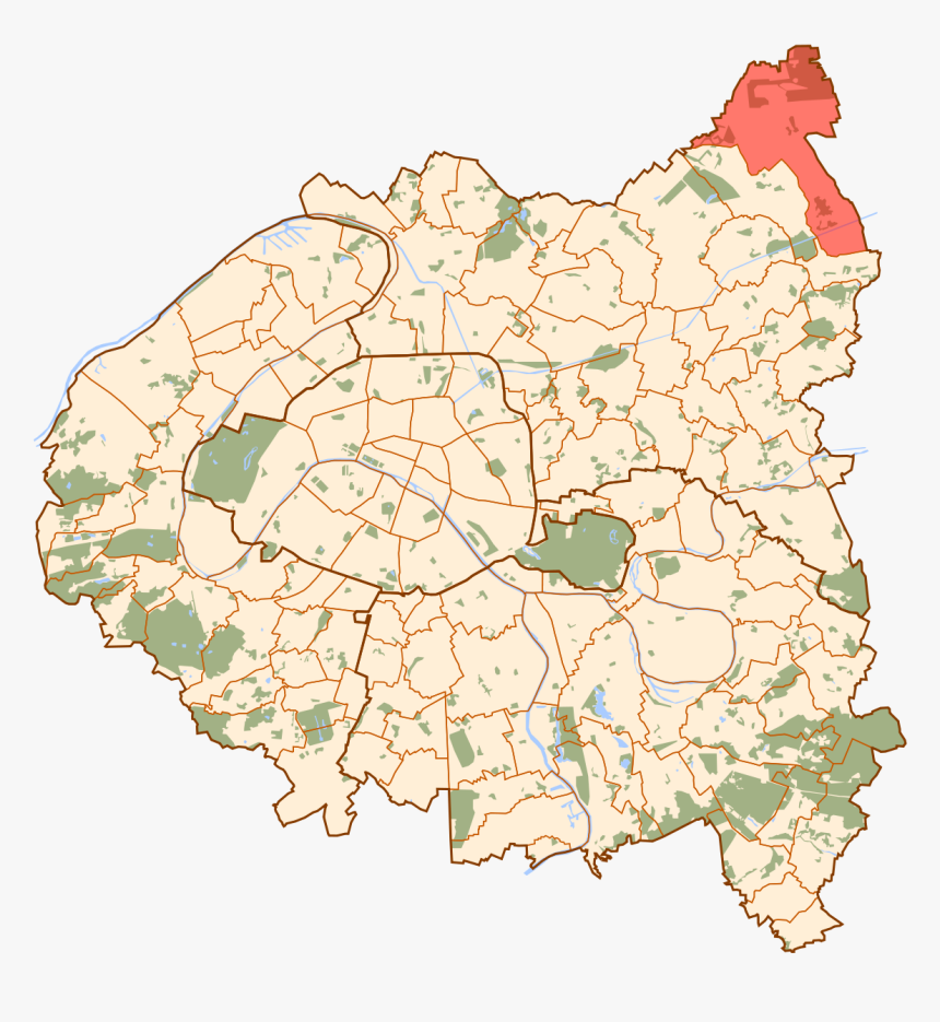 Tremblay En France Carte, HD Png Download