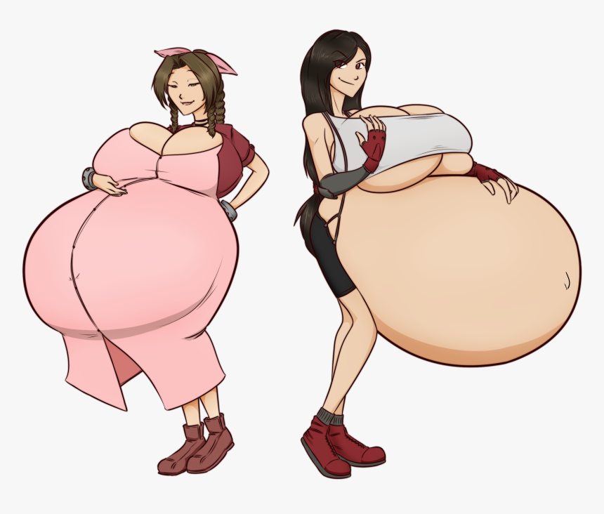 Final Fantasy Vii Aerith Gainsborough Tifa Lockhart - Tifa Lockhart Inflation, HD Png Download
