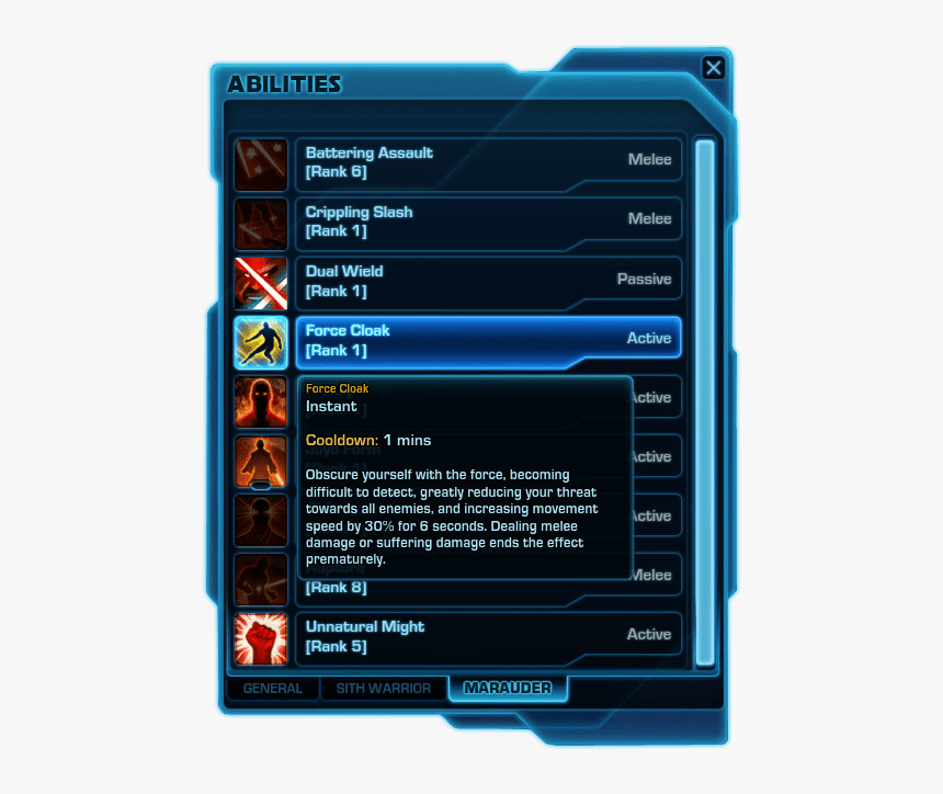 Swtor Rage Abilities, HD Png Download