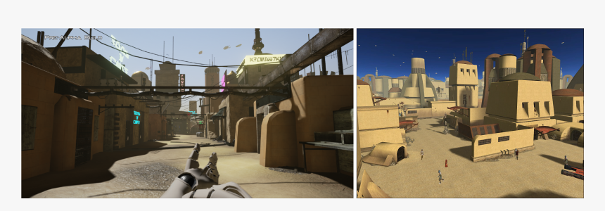 Comparison Of New And Old Environments - Knights Of The Old Republic Apeiron, HD Png Download