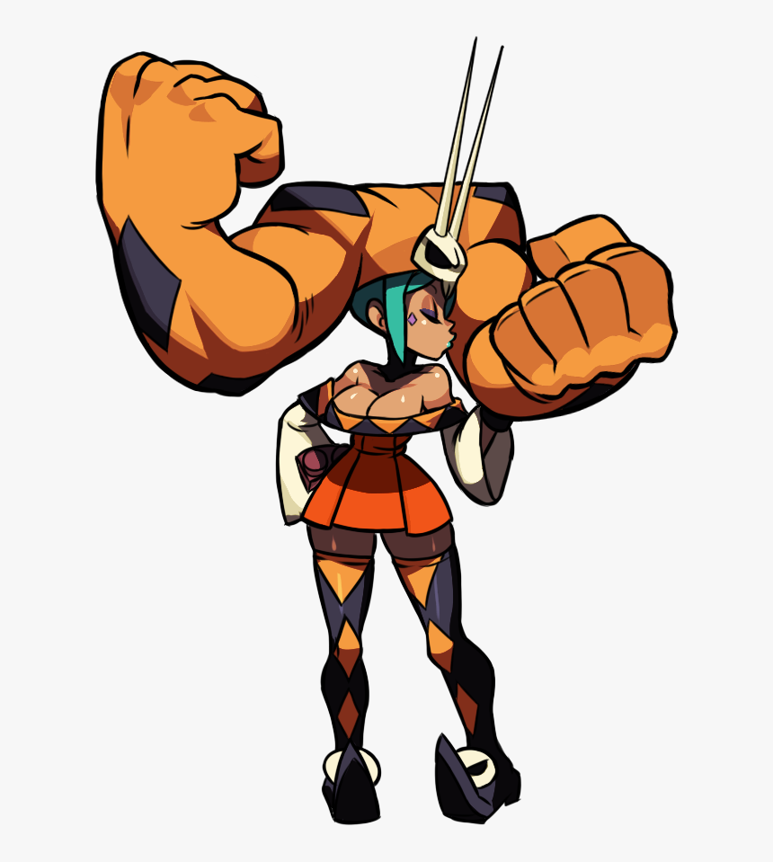 Transparent Muscular Clipart - Skullgirls Cerebella, HD Png Download