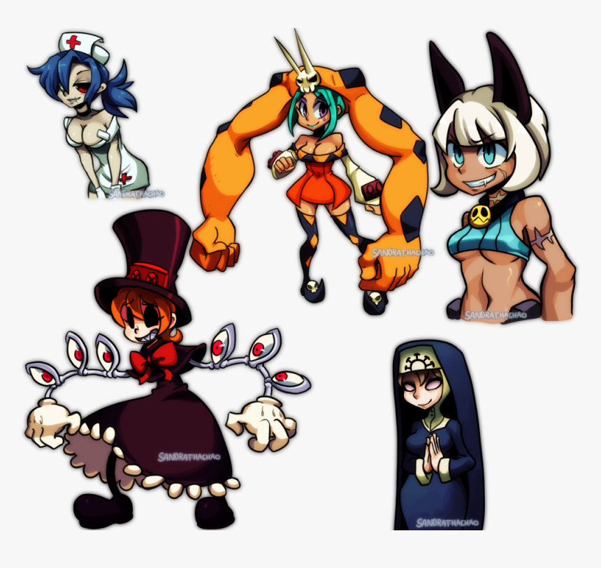 Skullgirls Doodles By Sandette - Pokemon Skullgirls, HD Png Download