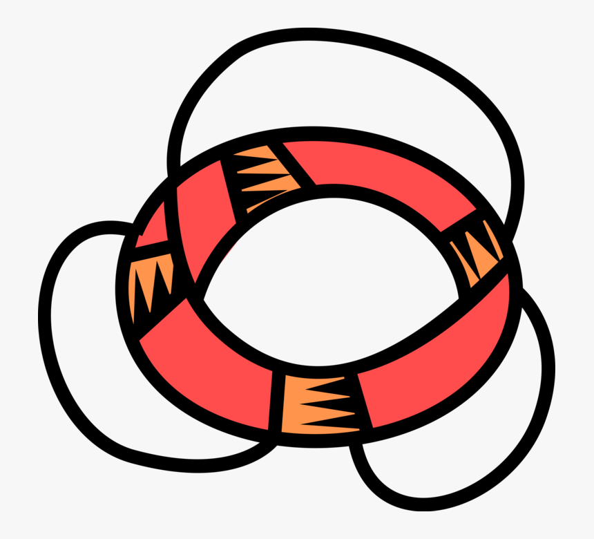 Vector Illustration Of Lifebuoy Ring Lifesaver Life - Circle, HD Png Download