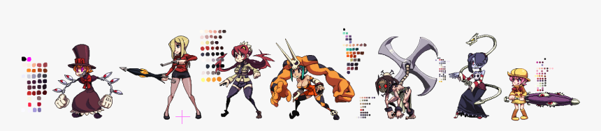 Skullgirls All Sprites, HD Png Download