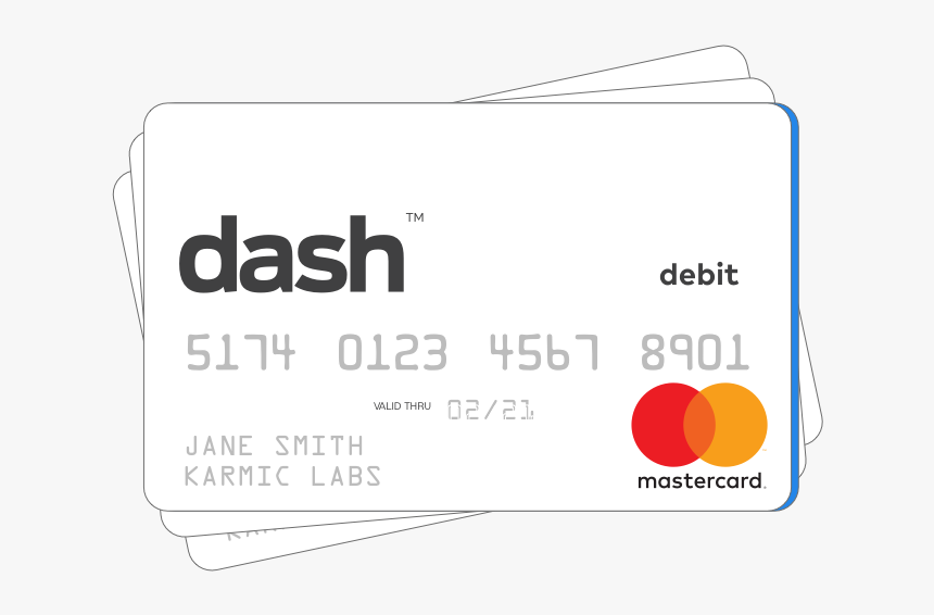 Image Of The Dash™ Prepaid Mastercard® - Karmic Labs, HD Png Download