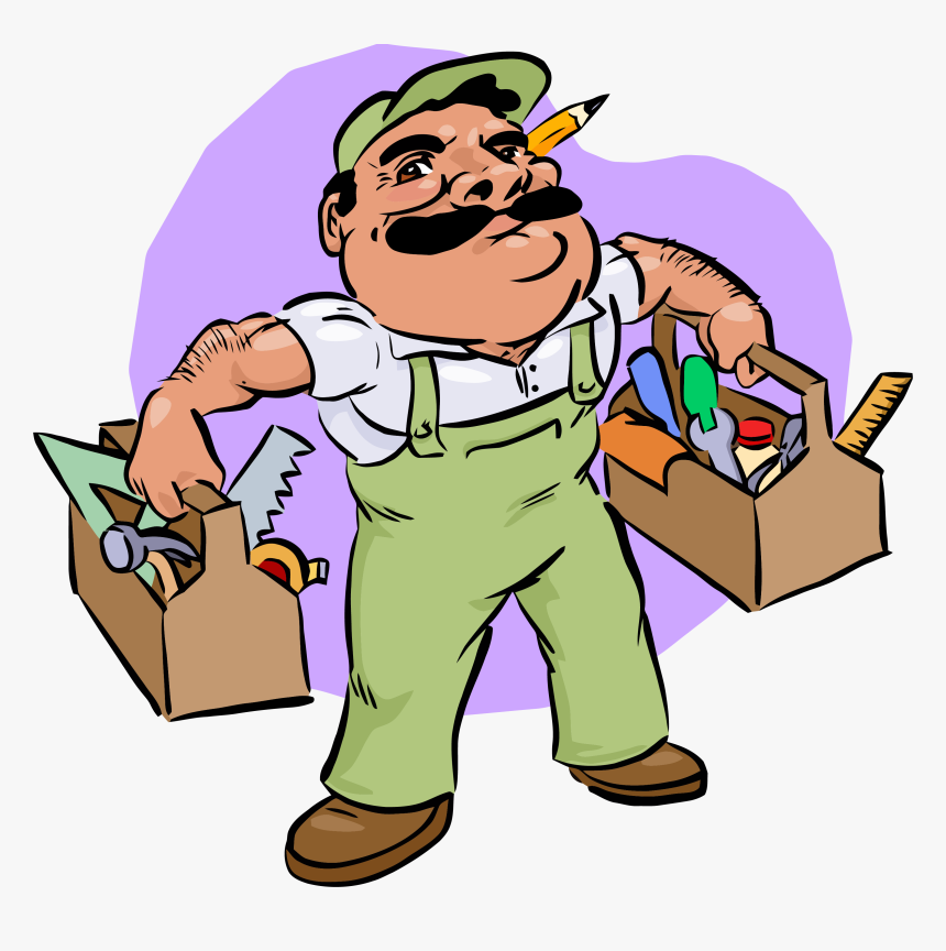 Carpenter Construction Clipart Png - Handy Man, Transparent Png