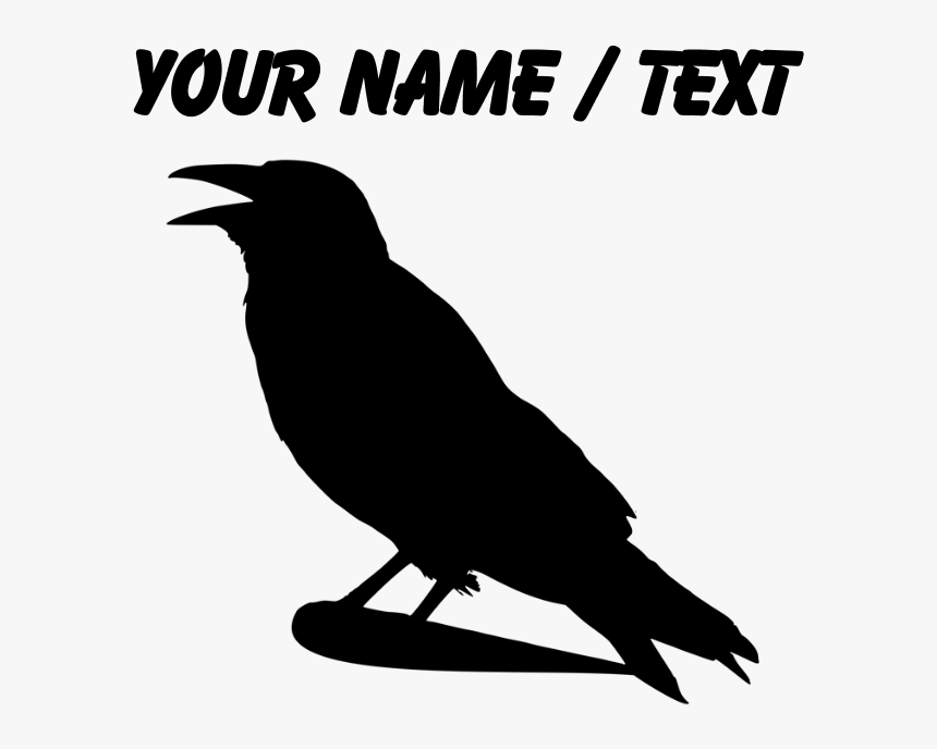 Transparent Crow Silhouette Png - American Crow, Png Download