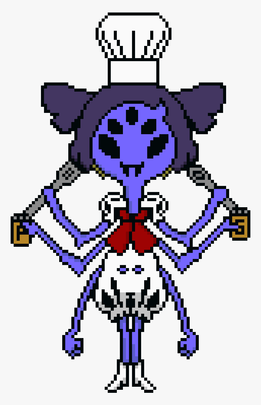 Muffet Pixel Art Grid, HD Png Download
