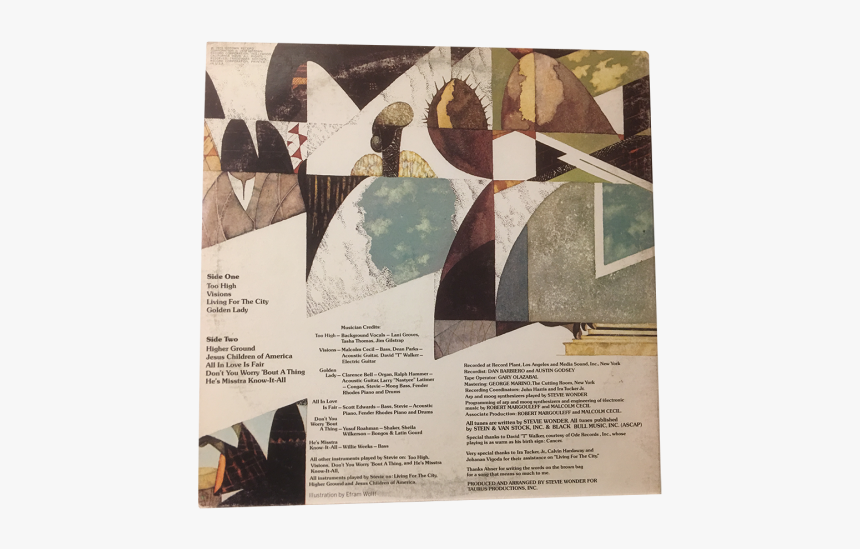 Stevie Wonder Innervisions Artwork, HD Png Download