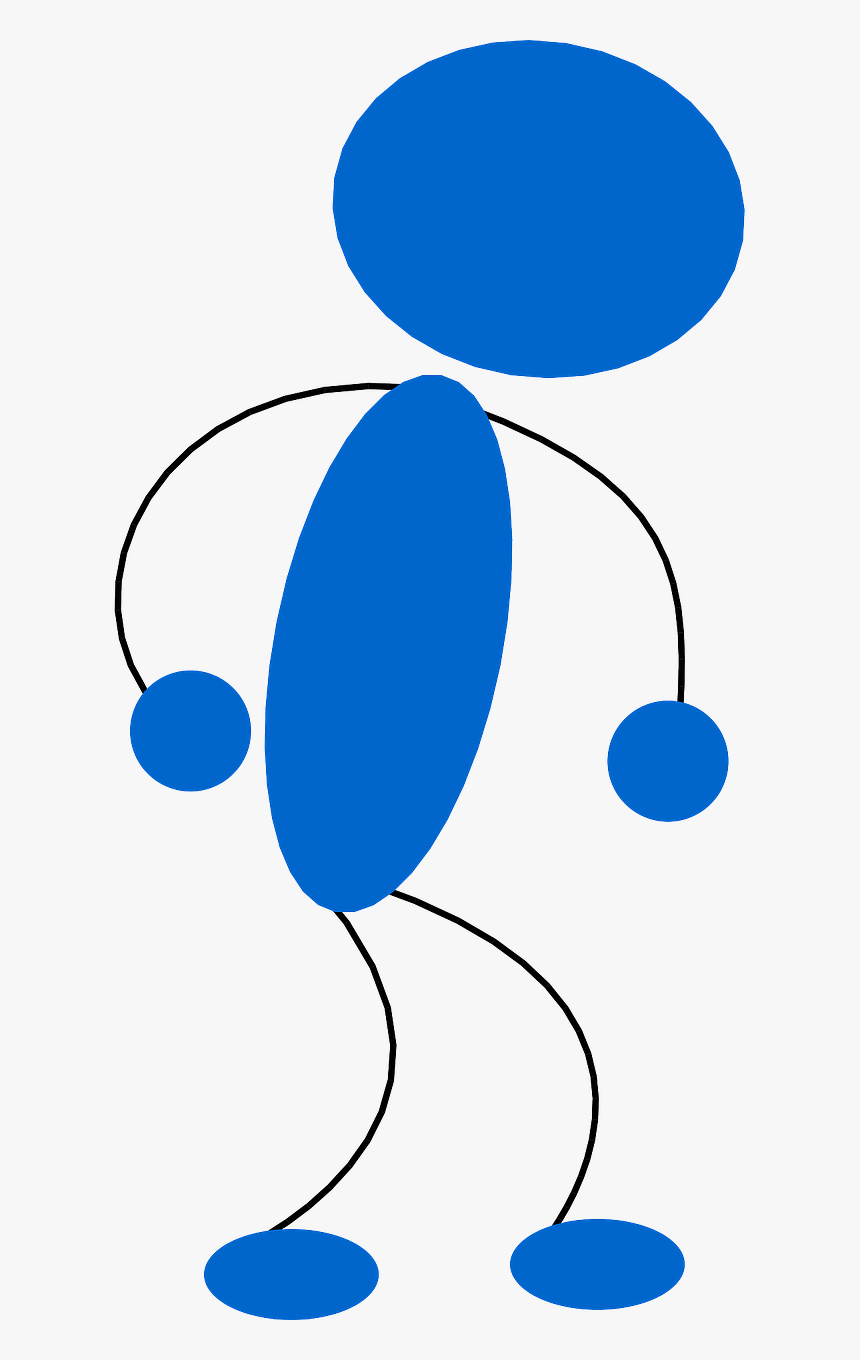 Tired Blue Man Clipart, HD Png Download