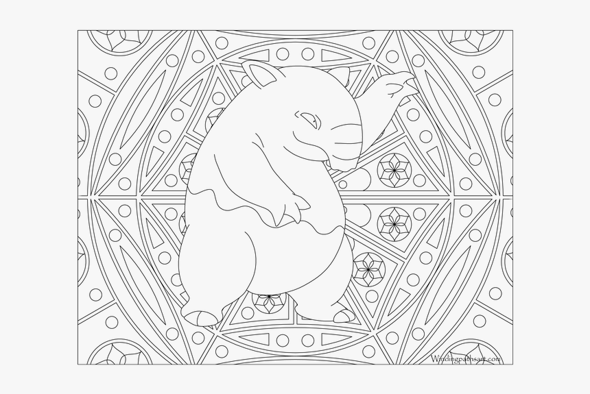 Pokemon Adult Colouring Pages, HD Png Download