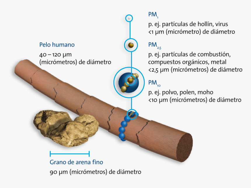Size Of Particulate Matter, HD Png Download