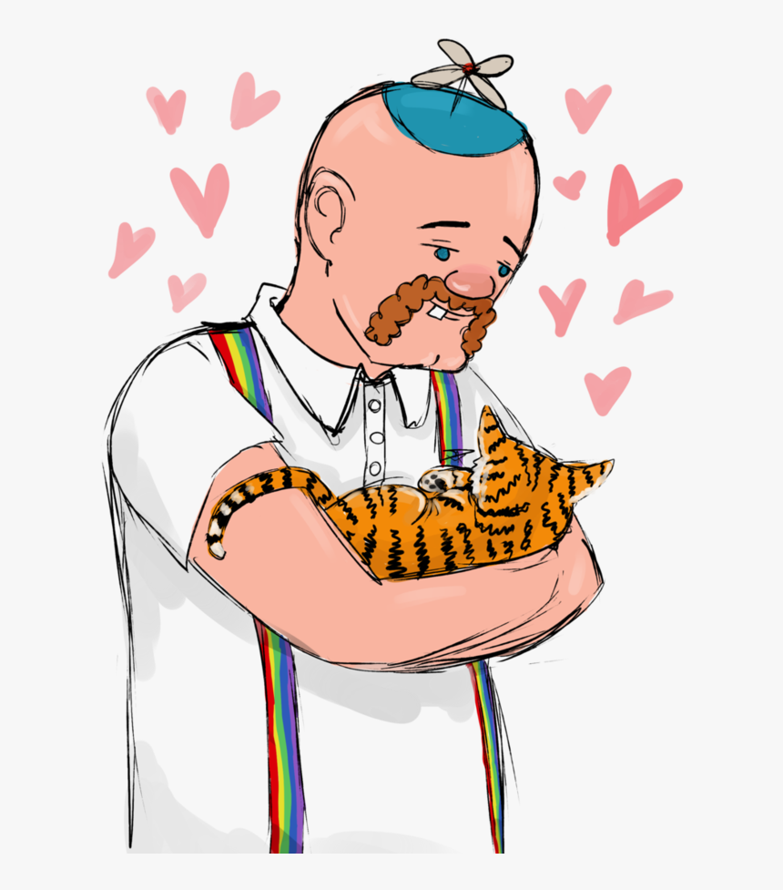 Grandpa Clipart Hugging - Cartoon, HD Png Download