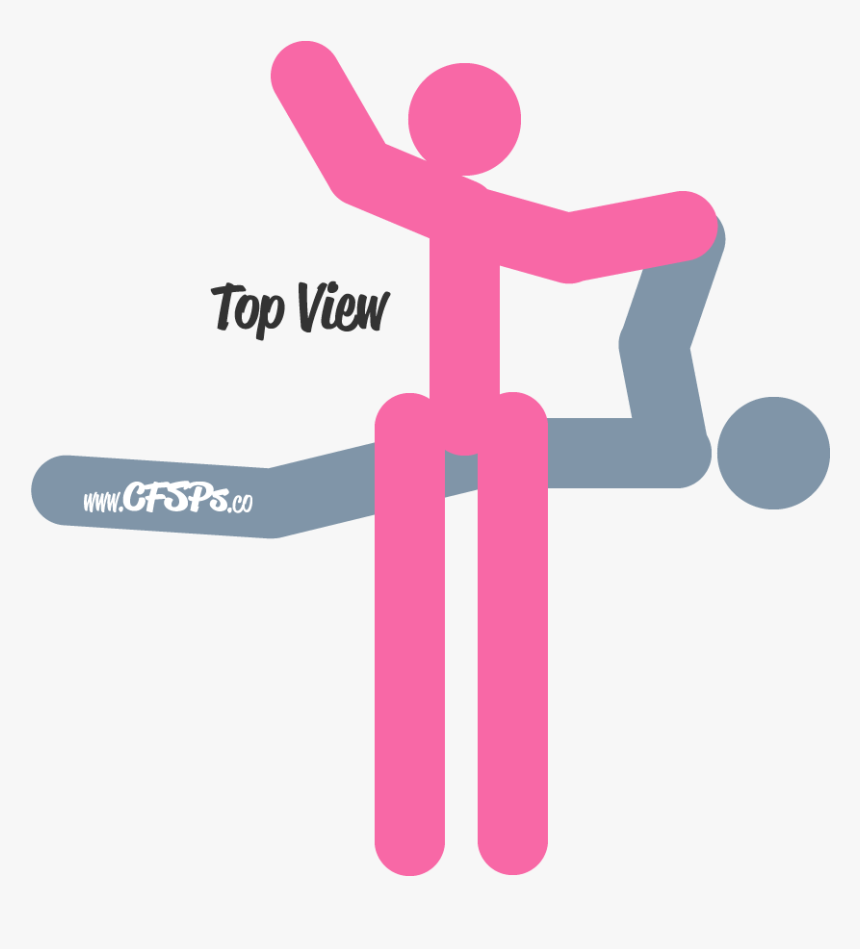 An Illustration Of The April Fool’s Paradise Sex Position - April Fool Sex, HD Png Download