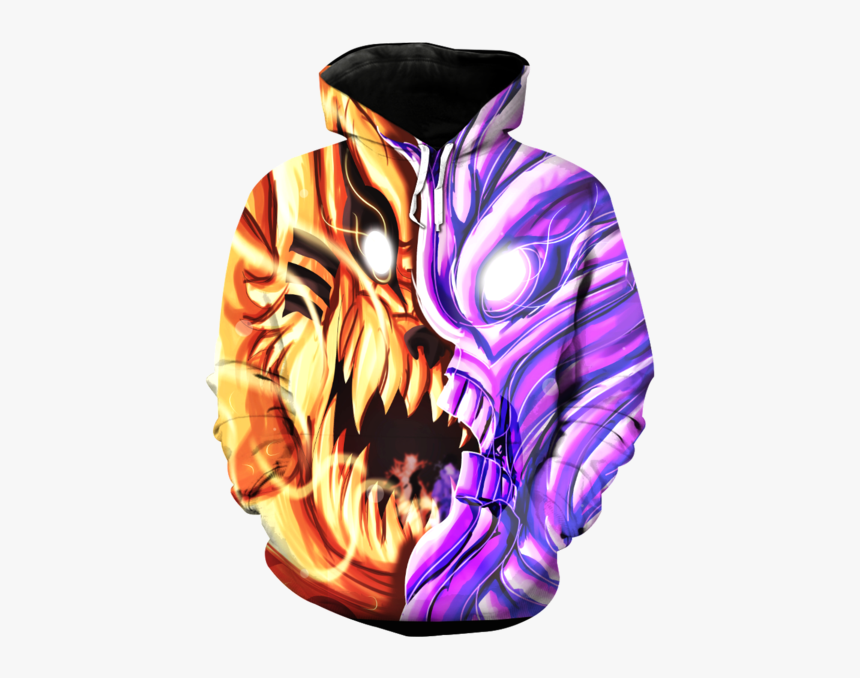 Naruto Nine Tails Hoodie, HD Png Download