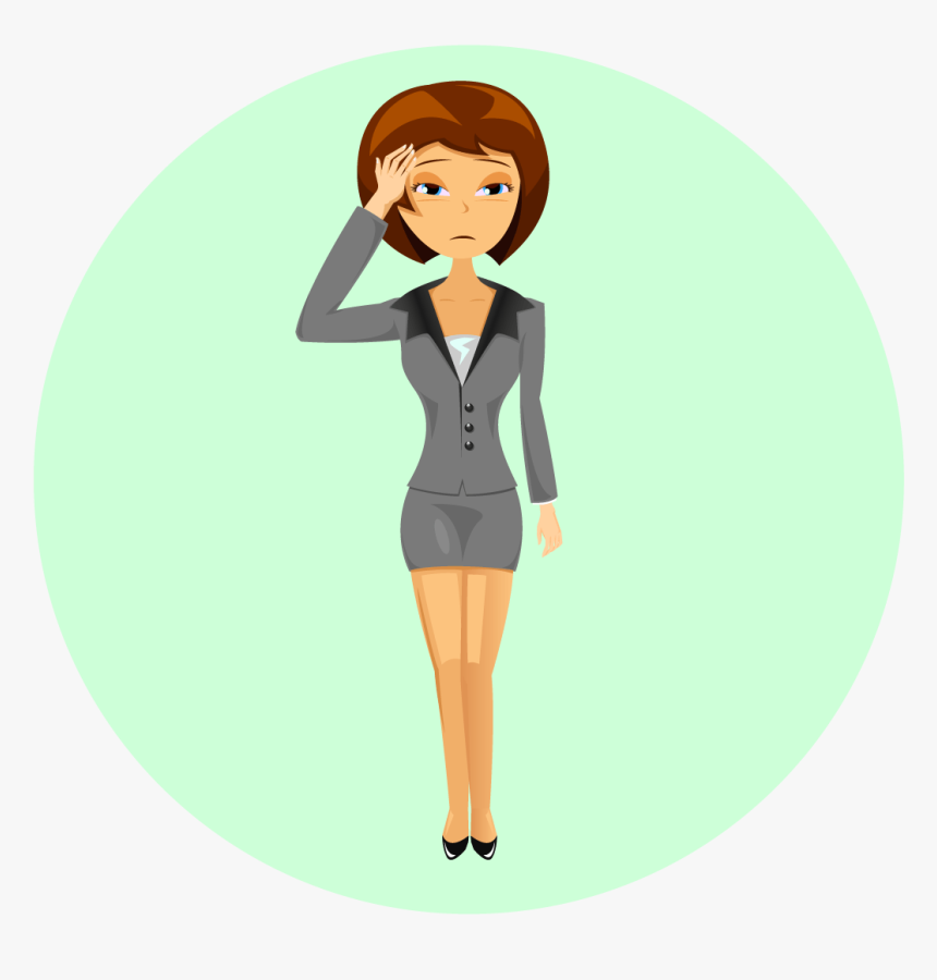 Stressed - Cartoon, HD Png Download