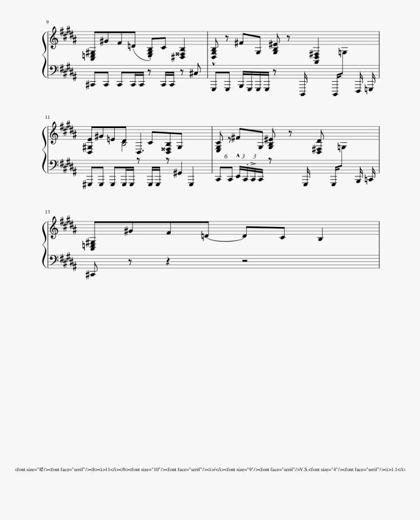 Edgy Sans Is Edgy Sheet Music Composed By 1 1 2 Of - Sheet Music, HD Png Download