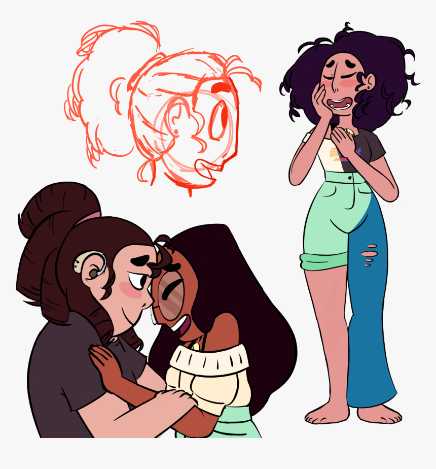 People Woman Facial Expression Cartoon Man Vertebrate - Steven Universe Connie Swap, HD Png Download