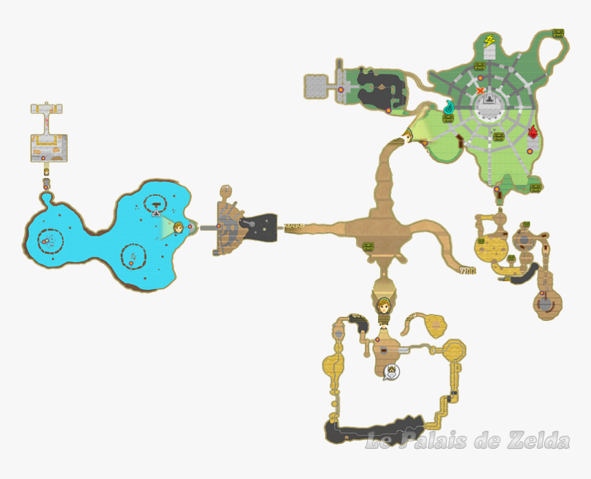 Map Of The Lanayru Area - Illustration, HD Png Download