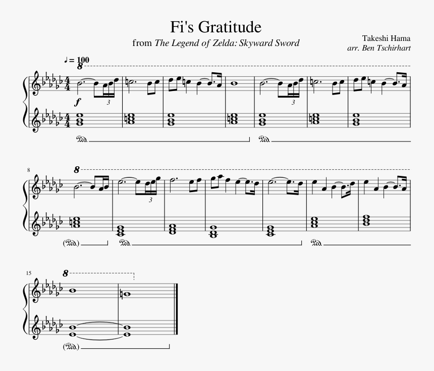 Fi's Gratitude Sheet Music, HD Png Download