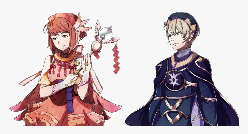 “ Cardcaptor Sakura And A Reluctant Leo Someone On - Fire Emblem Leo X Sakura, HD Png Download