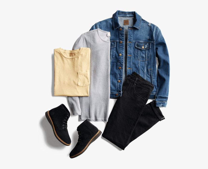 Edgy Casual Outfit - Leather, HD Png Download