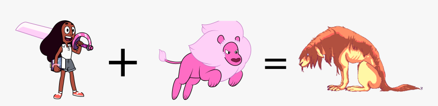 Steven Universe Connie And Lion, HD Png Download