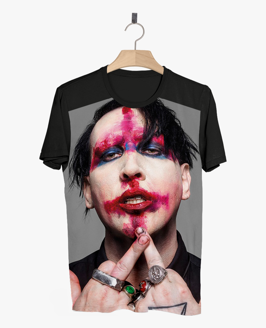 Marilyn Manson Camiseta Lady Gaga Born This Way - Marilyn Manson Metal Hammer, HD Png Download