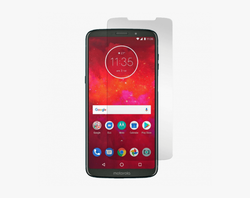 Black Ice Plus Glass Screen Protector For Motorola - Moto Z3 Play Price, HD Png Download