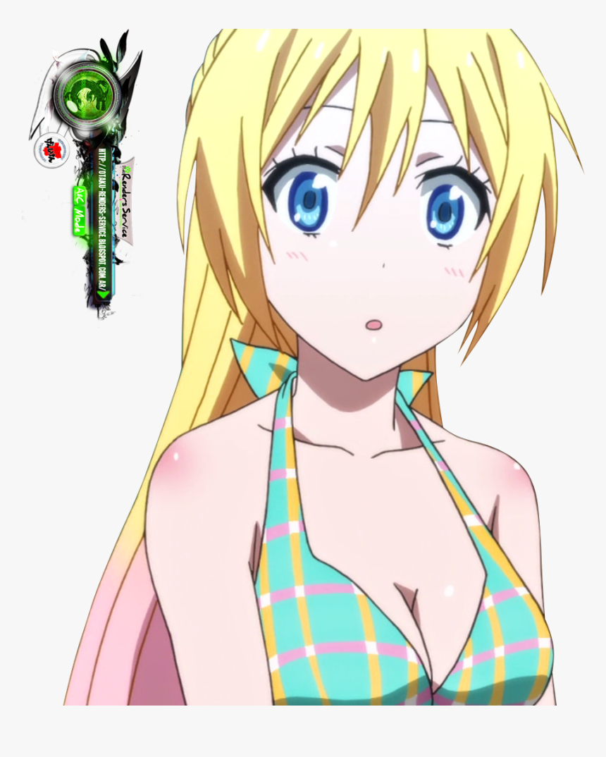 Kirisaki Chitoge Cute Mizugi Bikkuri Render - Cartoon, HD Png Download