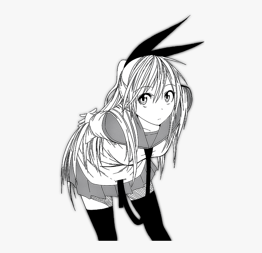 “ Transparent Chitoge
” - Chitoge Black And White, HD Png Download