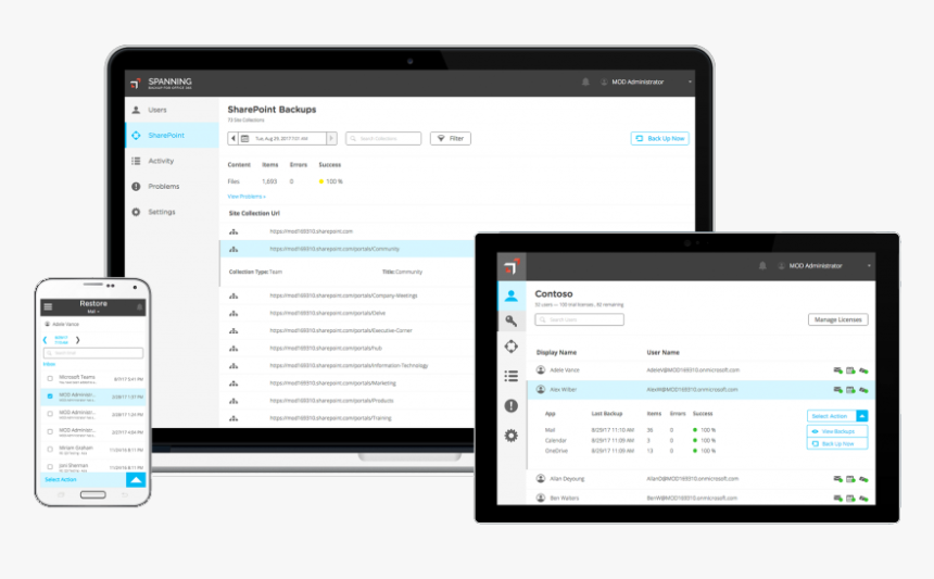 Office 365 Screens Mobile Pc, HD Png Download