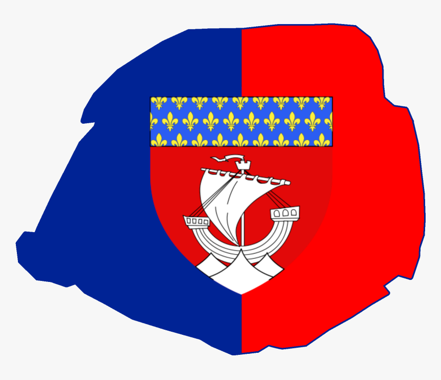 Flag Map Of Paris, HD Png Download