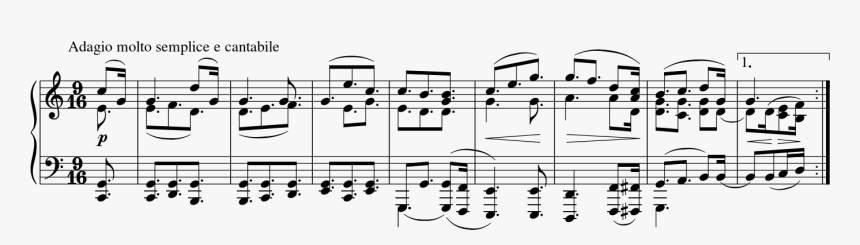 Arietta Sonata 32 Beethoven, HD Png Download