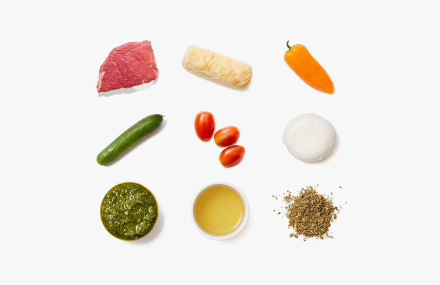 Italian Steaks & Panzanella With Mozzarella, Tomatoes - Natural Foods, HD Png Download