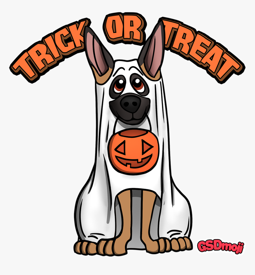 1 Reply 3 Retweets 12 Likes - Happy Halloween German Shepherd, HD Png Download