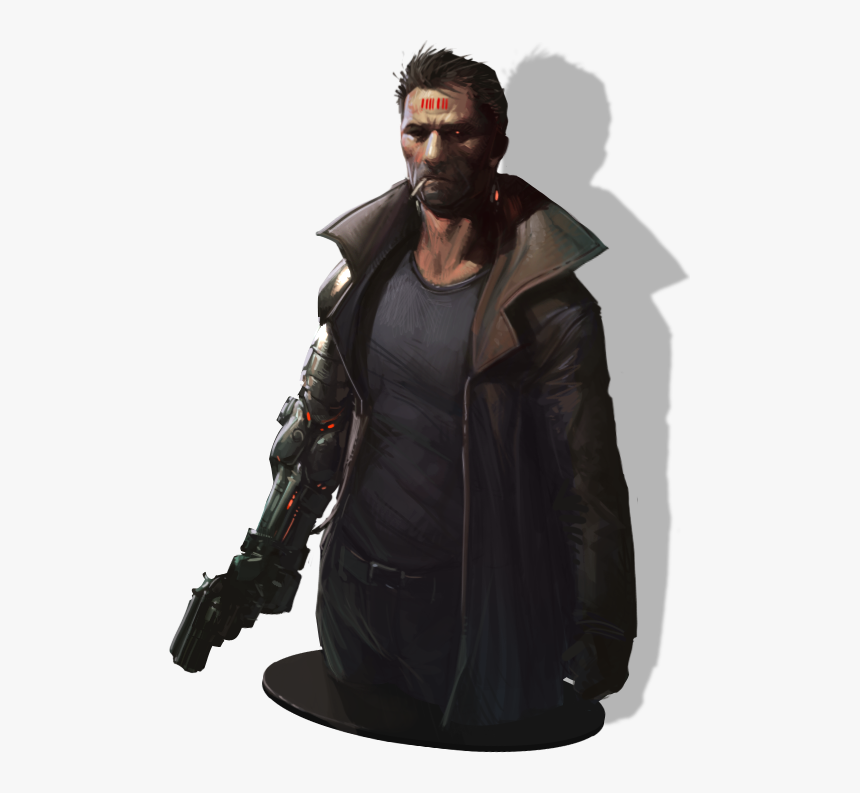 Dogeron Kenan, A Low Life Criminal Trying To Make It - William Gibson Neuromancer Art, HD Png Download