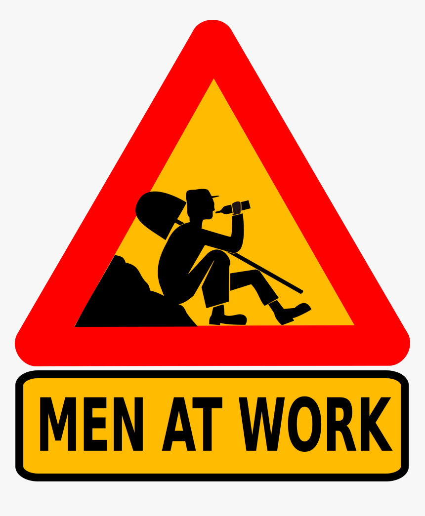 Alcoholism, Break, Drinking, Funny, Humor, Warning - Men At Work Design, HD Png Download