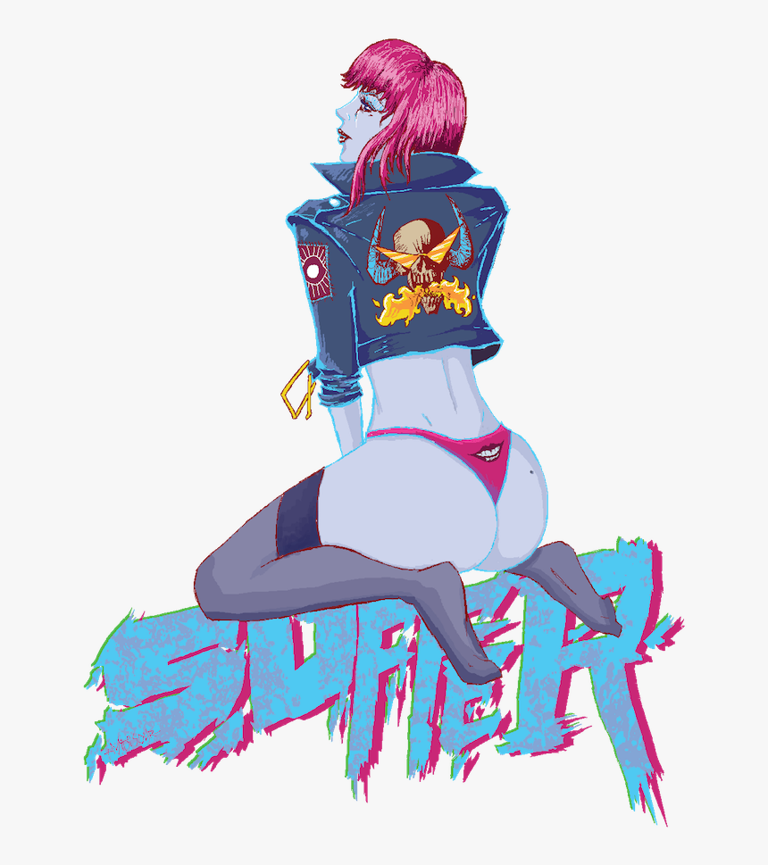 Cyberpunk Gurl - Illustration, HD Png Download