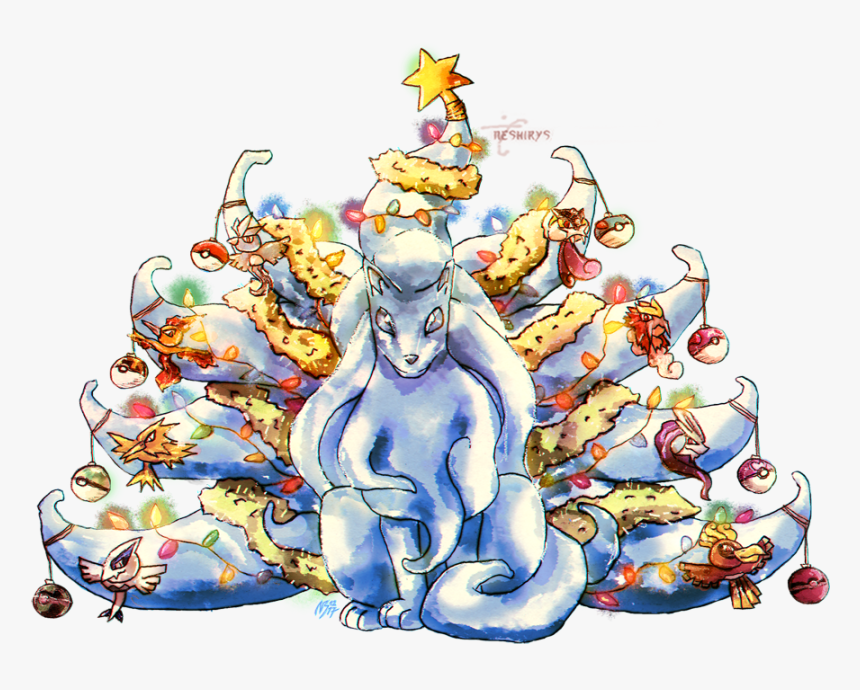 Christmas Ninetails, HD Png Download