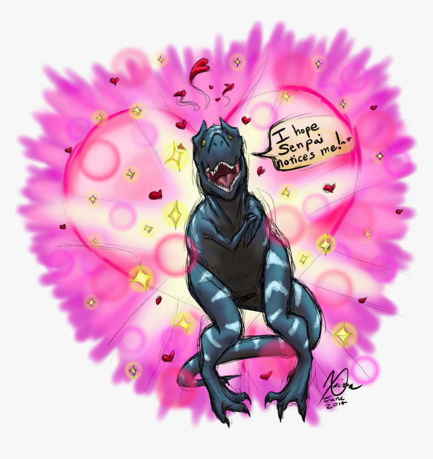 Notice Me, Senpai - Dinosaur Notice Me Senpai, HD Png Download