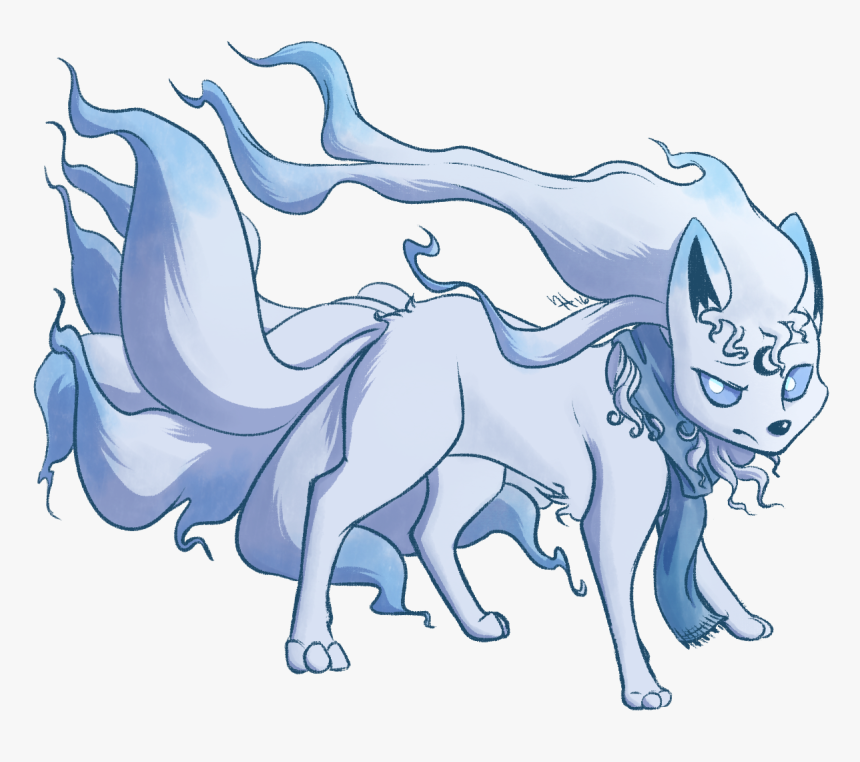 Wolfehpoo The Ninetales - Cartoon, HD Png Download