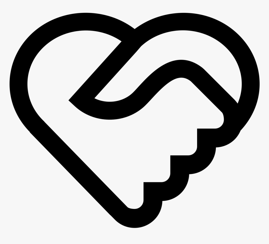 Image Result For Heart Icon - Handshake Heart Icon, HD Png Download