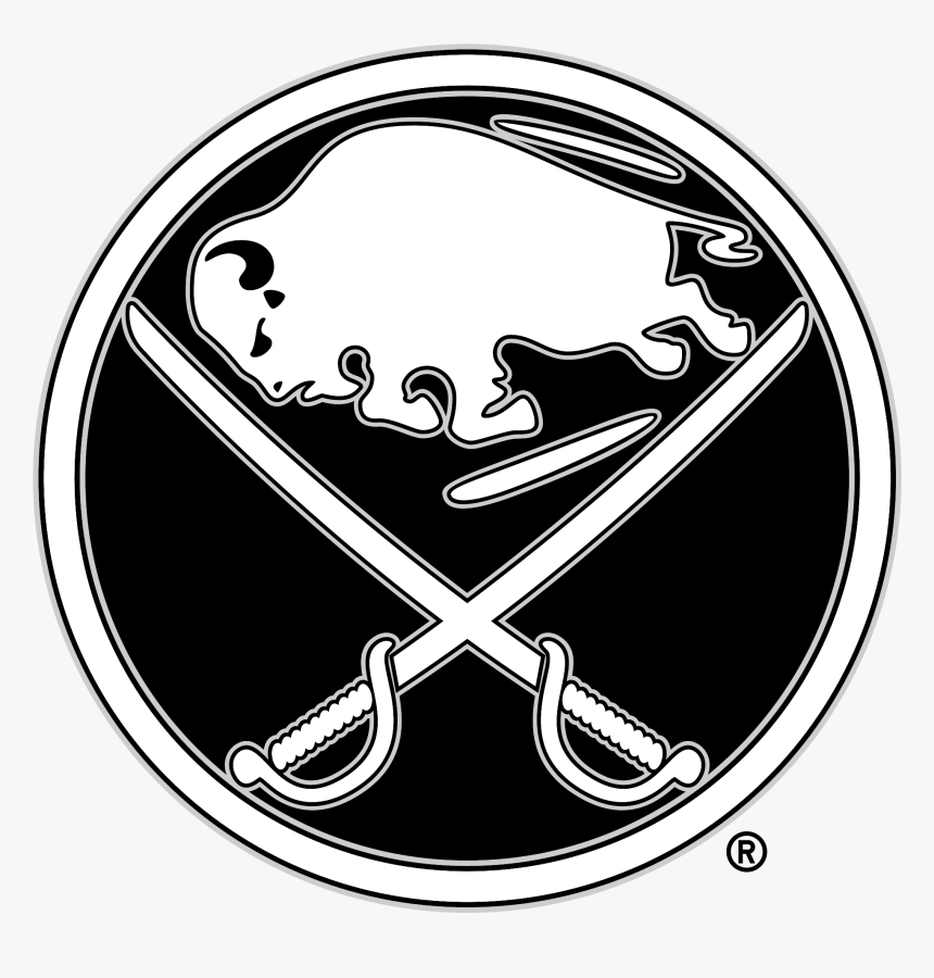 Sabres Logo Png - Buffalo Sabres Logo Black And White, Transparent Png