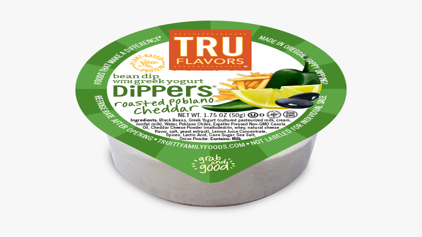 Tru Flavors Roasted Poblano Cheddar Dippers - Packaging And Labeling, HD Png Download