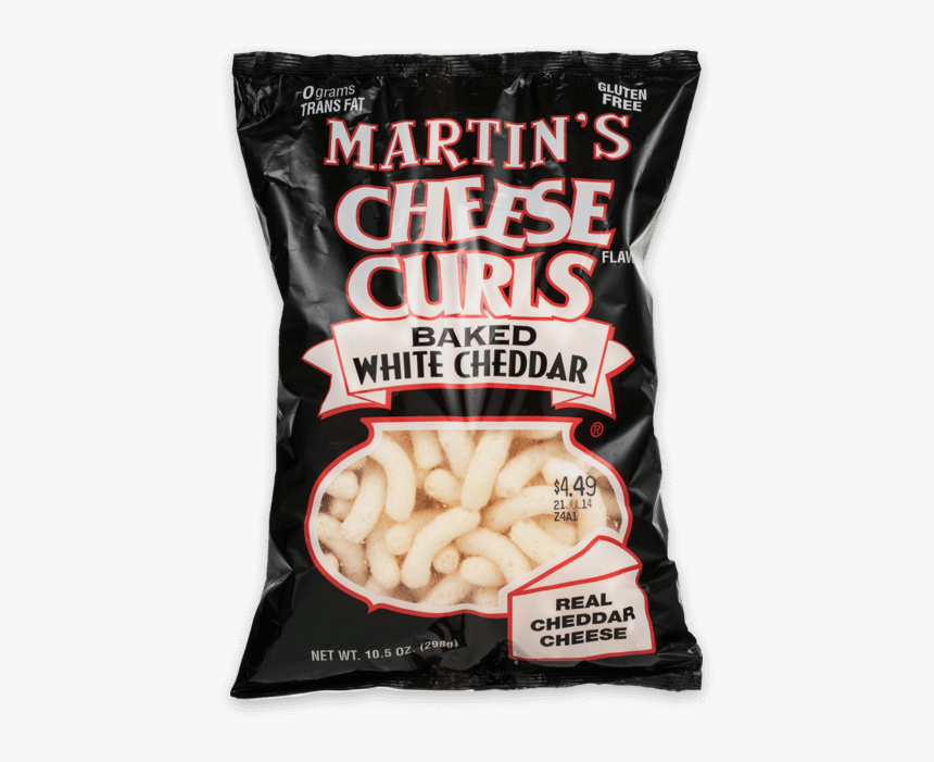 Martins White Cheddar Cheese Curls, HD Png Download