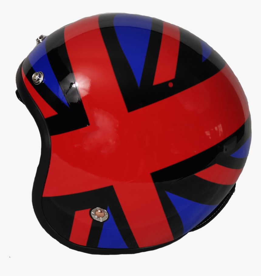 Casco Abierto Immortale Flag Negro Chopper Lente Interno, HD Png Download