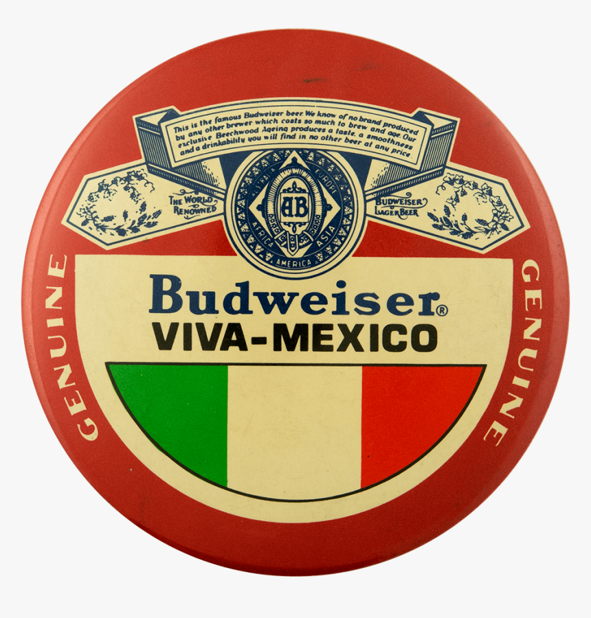 Budweiser Viva Mexico Beer Busy Beaver Button Museum - Emblem, HD Png Download